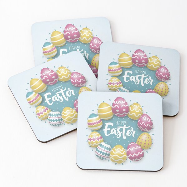 Item preview, Happy easter pastel colors Eggs designed and sold by Rosa Elena Albornoz Mendez.