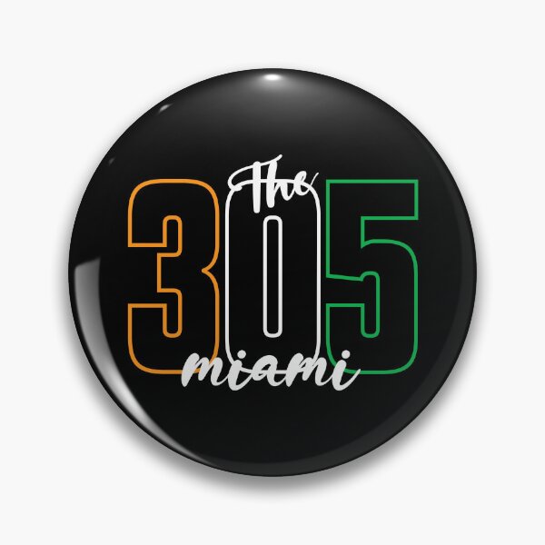 Item preview, 305 Miami Typography Art designed and sold by patriotwardrobe.
