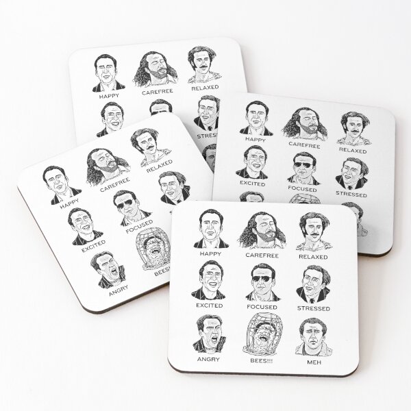 Item preview, The Many Moods of Nicolas Cage designed and sold by silkdegreestees.