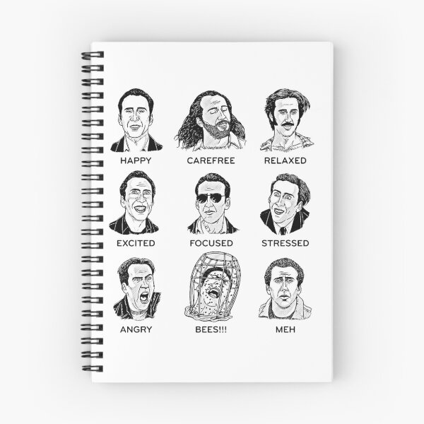 Item preview, The Many Moods of Nicolas Cage designed and sold by silkdegreestees.