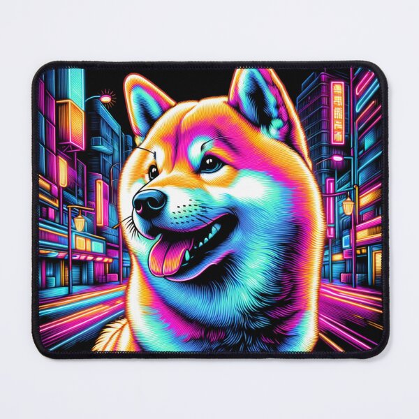 Item preview, Neon Shiba Inu Charm designed and sold by T-NeonSt.
