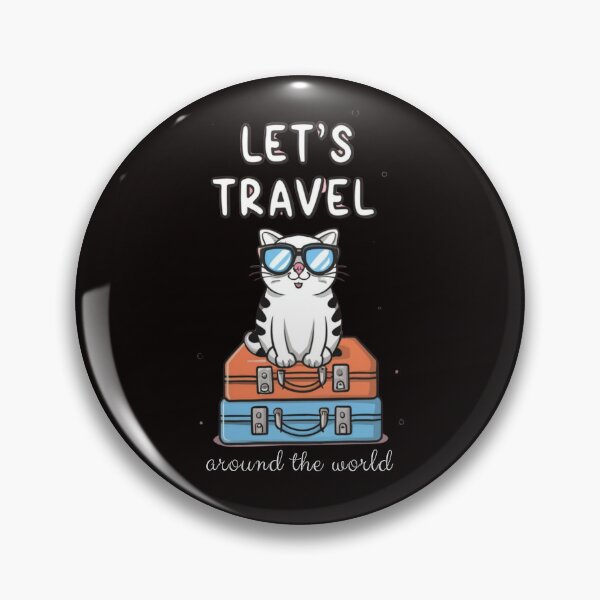 Item preview, Let's Travel Around The World Gifts for Travelers and Cats Lovers designed and sold by Quincarrius.