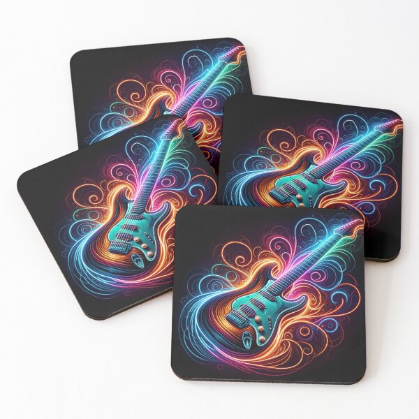 Item preview, Neon Groove - Electric Guitar Vibes designed and sold by T-NeonSt.