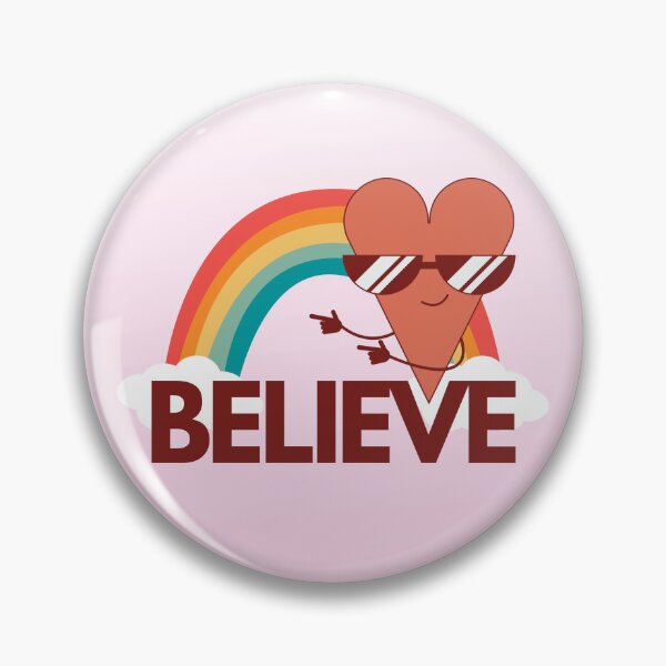 Item preview, Believe Rainbow Heart Design designed and sold by CarefulCreation.
