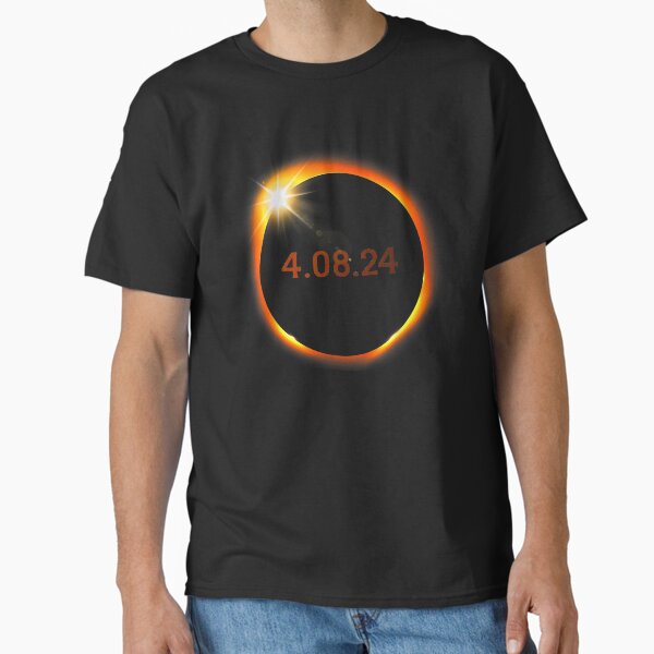 Item preview, Total Solar Eclipse 2024 Shirt, Custom City State, America Totality, Moon Astronomy, Solar Eclipse Souvenir Gift, April 8 2024 Tee designed and sold by Beck-wen.