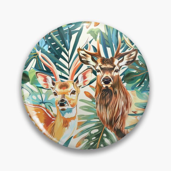 Item preview, Tropical Animal Watercolor Deer Patterns  designed and sold by Estrakingdom.