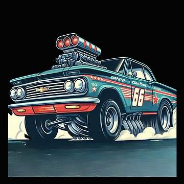 Artwork thumbnail, Chevy Racing Car Muscle by artcreatedbybill