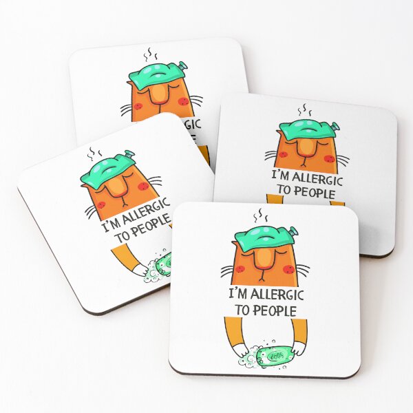 Item preview, I am Allergic to People  designed and sold by PurrfectJourney.