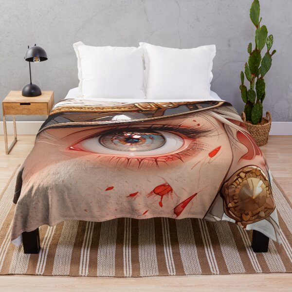 Item preview, Intense Battle Scarred Anime Girl Eye designed and sold by bubblegoth.