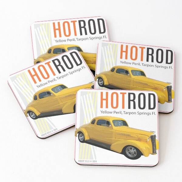 Item preview, Yellow Peril Hotrod from Robert Hills designed and sold by Robert Hills.