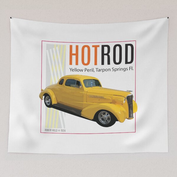Item preview, Yellow Peril Hotrod from Robert Hills designed and sold by Robert Hills.