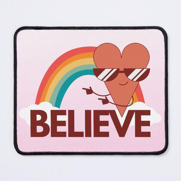 Item preview, Believe Rainbow Heart Design designed and sold by CarefulCreation.
