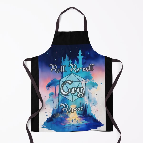 Item preview, Roll, Re-Roll, Cry, Repeat - RPG Dice Design designed and sold by MillennialVibe.