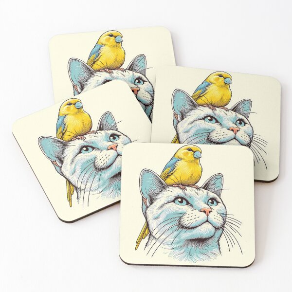 Item preview, Harmony Perched: The Cat & Canary Connection designed and sold by TriarArt.
