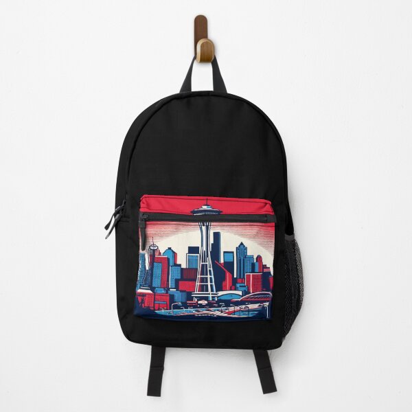 Item preview, Seattle Space Needle Cityscape Retro Vintage designed and sold by TomFrontierArt.