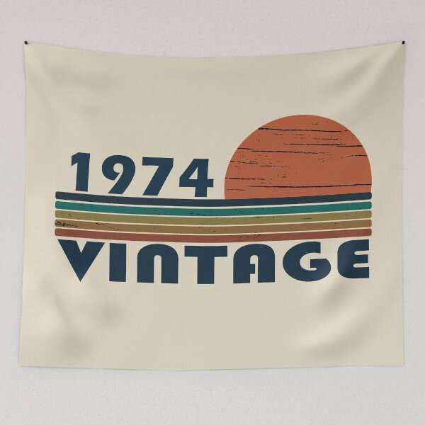 Item preview, Born in 1974 vintage retro classic birthday designed and sold by Alexaltay.