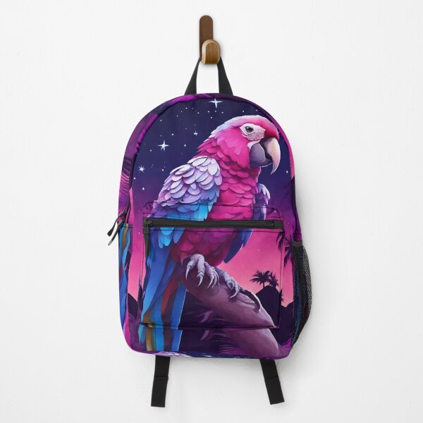 Item preview, Copy of Parrot and palms at evening, sky fall of stars, exotic vibes designed and sold by Sugar Wisdom .