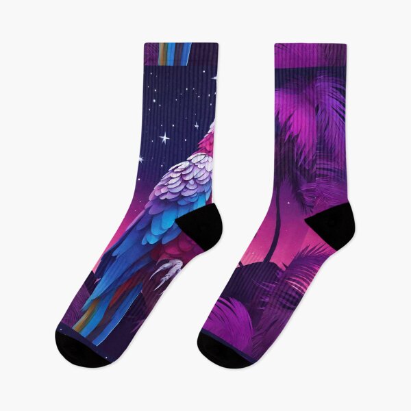 Item preview, Copy of Parrot and palms at evening, sky fall of stars, exotic vibes designed and sold by Sugar Wisdom .