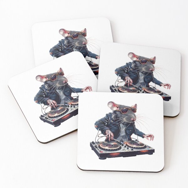 Item preview, Cool Rat DJ in a Leather Jacket designed and sold by Chugai.