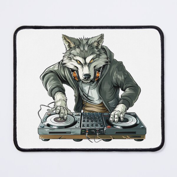 Item preview, Wolf DJ in a Leather Jacket designed and sold by Chugai.