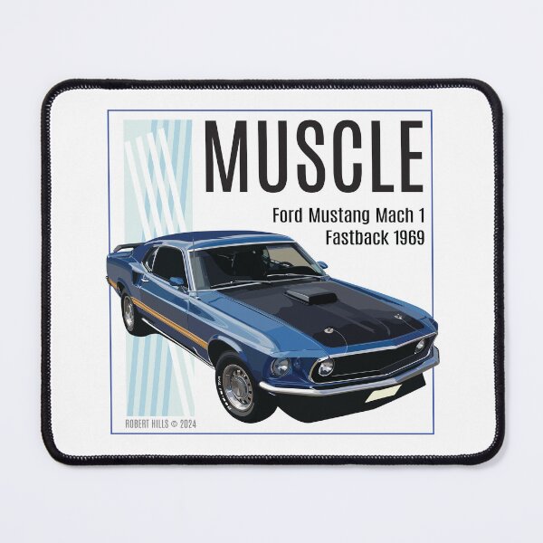 Item preview, Illustration of Mustang Fastback by Robert Hills designed and sold by Robert Hills.