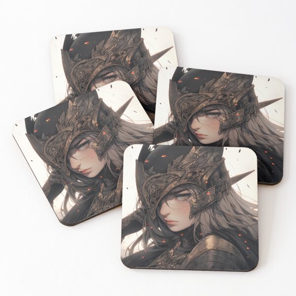 Item preview, Mystical Armored Warrior Anime Girl designed and sold by bubblegoth.