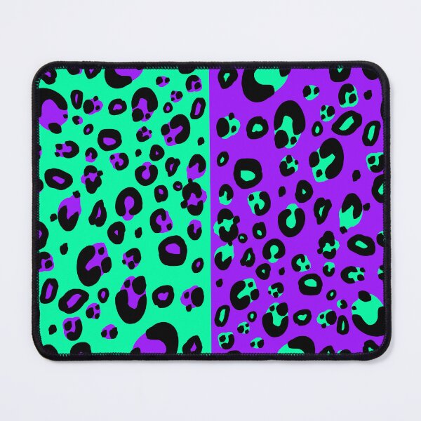 Item preview, Electric Split Leopard Print (Purple and Teal) designed and sold by JanGrackle.
