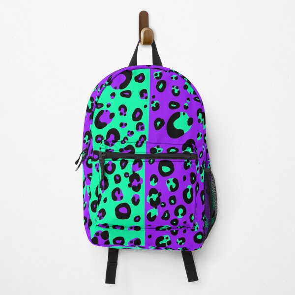 Item preview, Electric Split Leopard Print (Purple and Teal) designed and sold by JanGrackle.