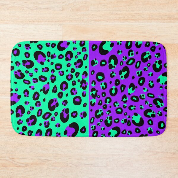 Item preview, Electric Split Leopard Print (Purple and Teal) designed and sold by JanGrackle.