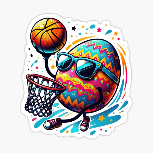 Item preview, Basketball Player Easter Egg Funny Sports Boys Kids T-Shirt designed and sold by MAPDDesigns.