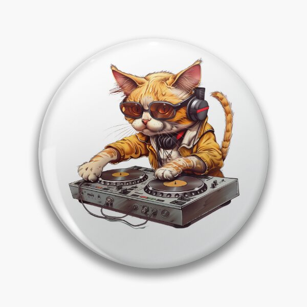 Item preview, Cat DJ with some mixing decks designed and sold by Chugai.