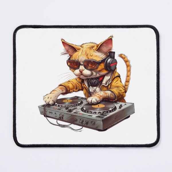 Item preview, Cat DJ with some mixing decks designed and sold by Chugai.