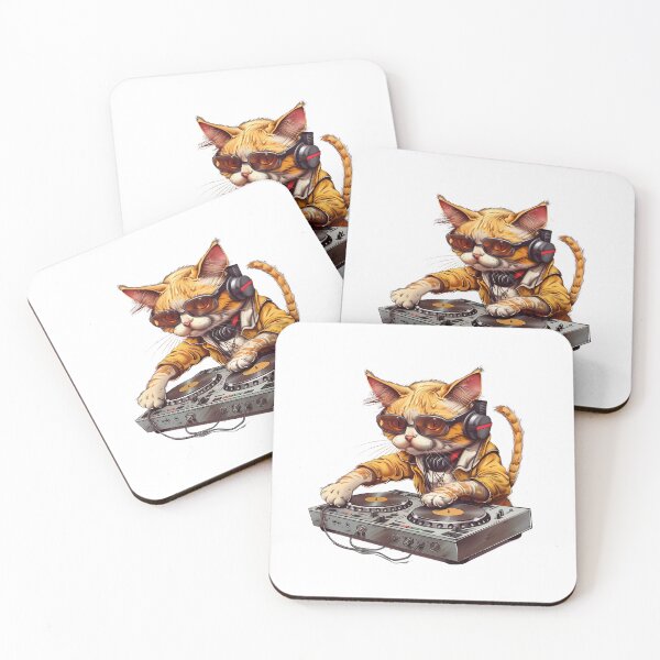 Item preview, Cat DJ with some mixing decks designed and sold by Chugai.