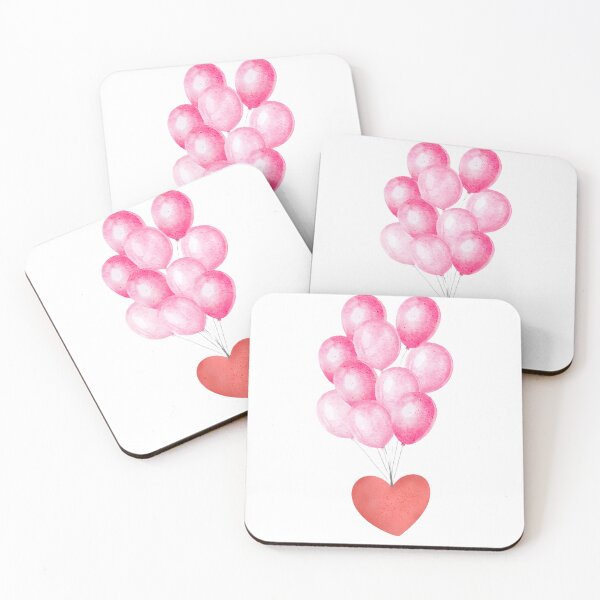 Item preview, Cute uplifting balloons that lift red heart designed and sold by EMMonovi.