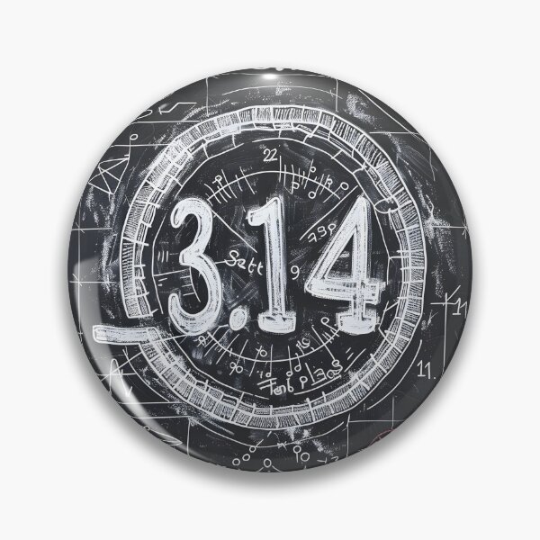 Item preview, Pi Elegance in Monochrome- A Thought-Provoking White on Black Design for Pi Day designed and sold by OlfactoART Studio.