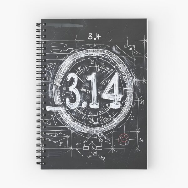 Item preview, Pi Elegance in Monochrome- A Thought-Provoking White on Black Design for Pi Day designed and sold by OlfactoART Studio.