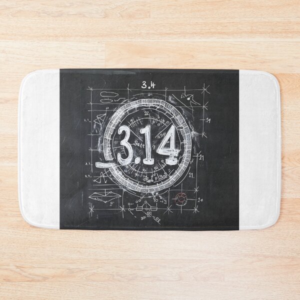 Item preview, Pi Elegance in Monochrome- A Thought-Provoking White on Black Design for Pi Day designed and sold by OlfactoART Studio.