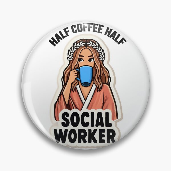 Item preview, Half Social Worker Half Coffee designed and sold by Empiredesigner3.