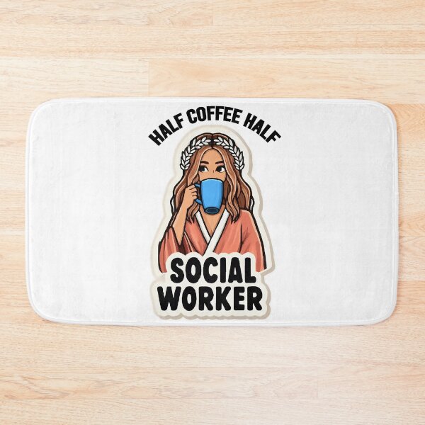 Item preview, Half Social Worker Half Coffee designed and sold by Empiredesigner3.