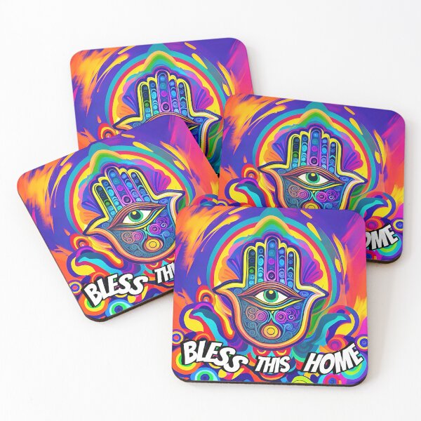 Item preview, Hamsa bless home psychadelic  designed and sold by Magicifa.