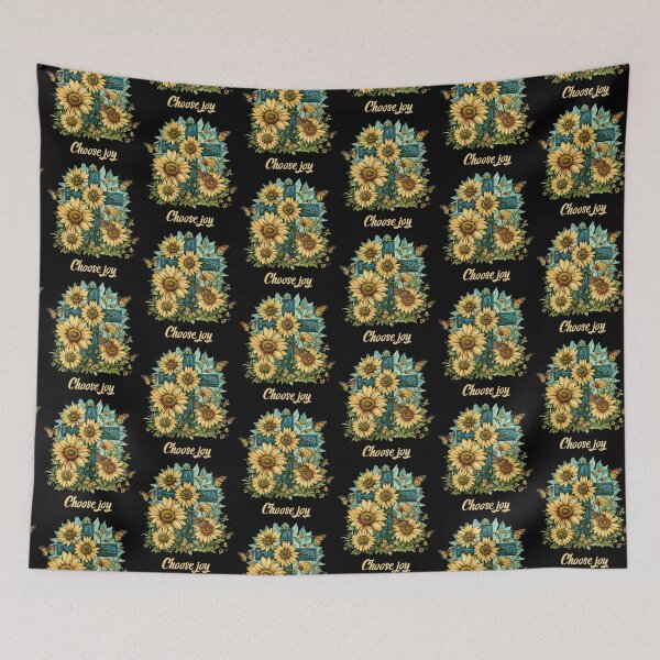Item preview, Cross Sunflowers Butterflies Christian Choose joy   designed and sold by ArtFromBeyond.