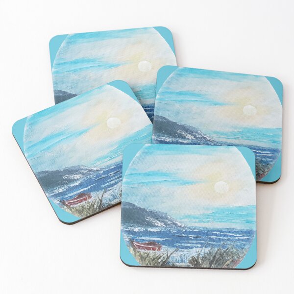 Item preview, Oval Beach Scene designed and sold by Purpleartichoke.