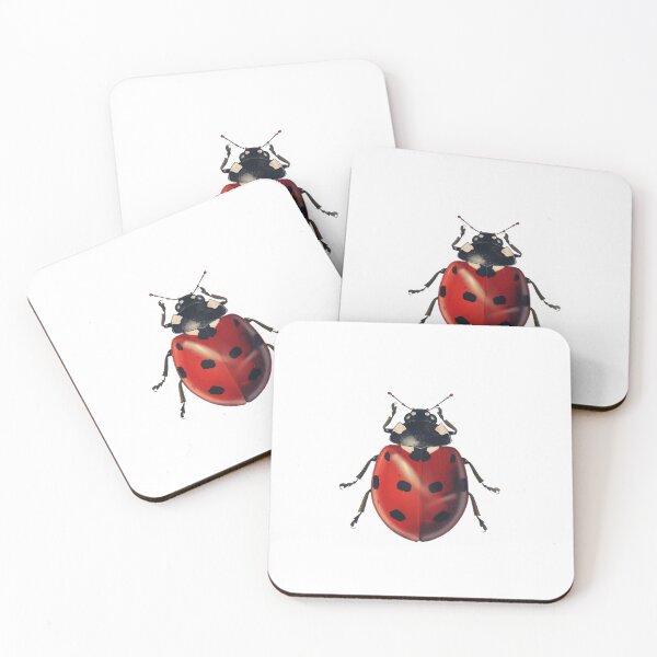 Item preview, Vivid Red Ladybug on a Parchment Backdrop designed and sold by prehistoricco.