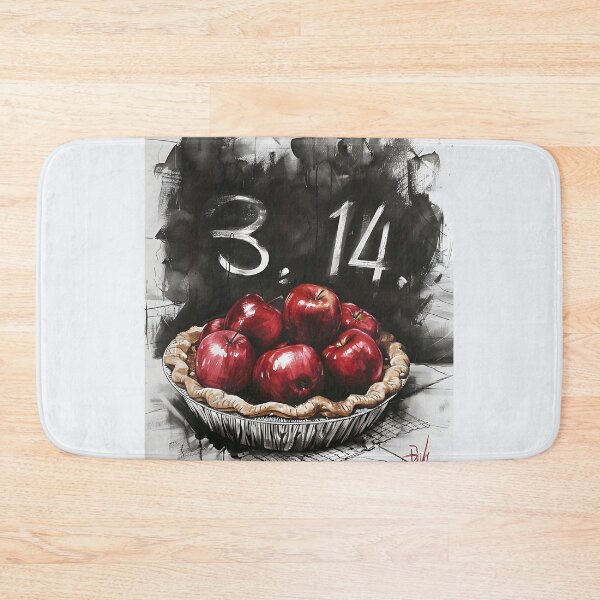 Item preview, Rococo Revelry- A Pi Day Symphony in Apple PIE - Artistic Ode to 3.14 Generative AI designed and sold by OlfactoART Studio.
