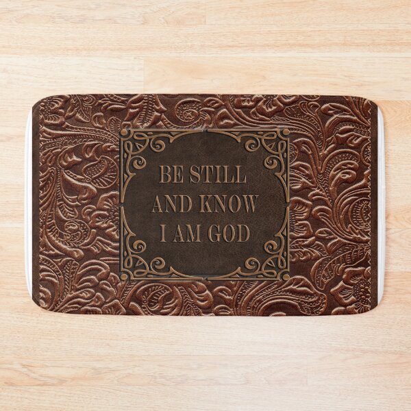 Item preview, Be still and know that I am God - Tooled Leather and Copper Accents designed and sold by whds.