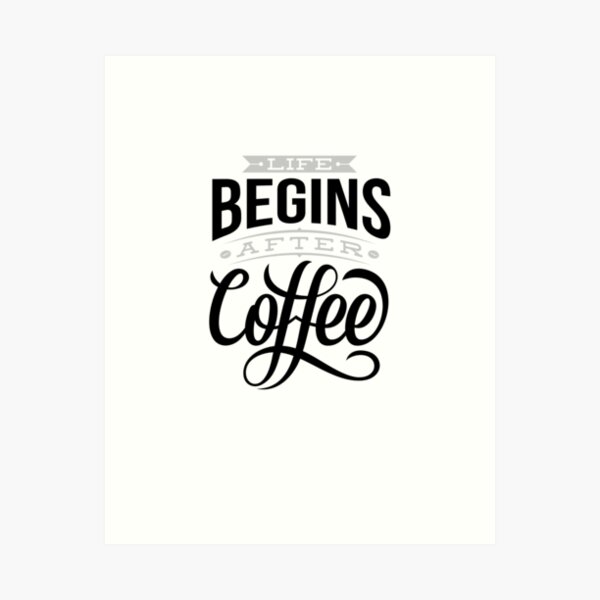 Item preview, Life Begin After Coffee designed and sold by Gubgubsdesigns.