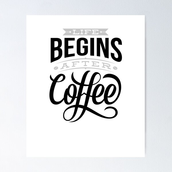 Item preview, Life Begin After Coffee designed and sold by Gubgubsdesigns.