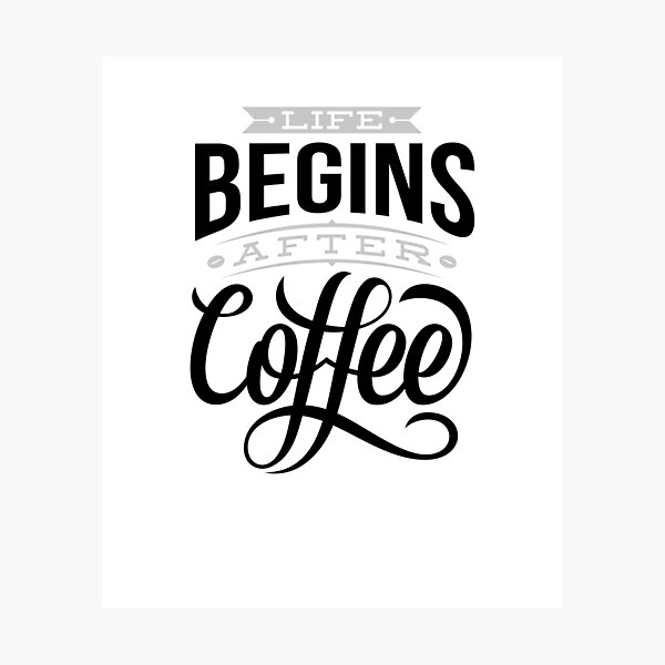 Item preview, Life Begin After Coffee designed and sold by Gubgubsdesigns.