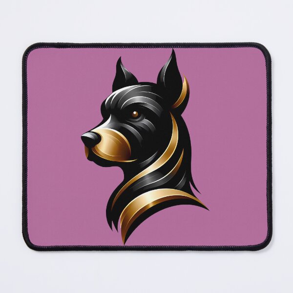 Item preview, Doberman head logo in black and gold designed and sold by AD-Digital-Art.
