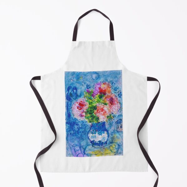 Item preview, MARC CHAGALL Bouquet rose sur fond bleu designed and sold by funnyshop222.